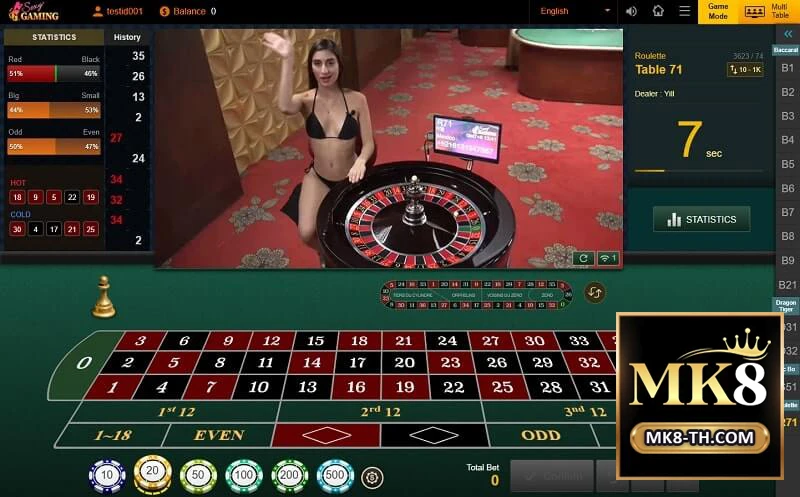 ผู้เล่นไทยเพลิดเพลินกับเสือมังกร Sexy Baccarat